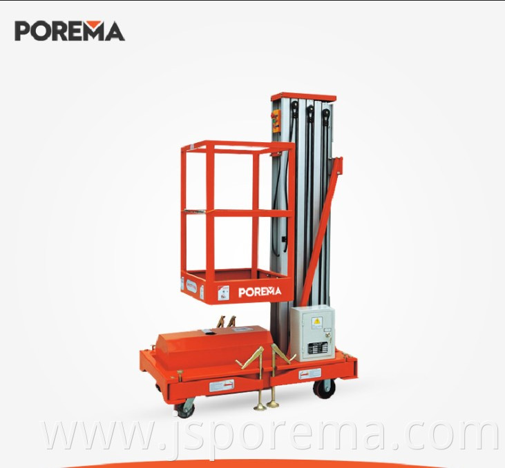 Cutting fork type aerial working platform